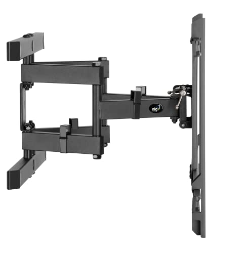 Image of ELG Full Motion TV Wall Mount for 50-90 inch TV,Holds up to 60Kgs,6-Way Swivel Tilt Cantilever| Boost Viewing with LED /LCD /Plasma|Sleek Modern Look! Fits 16 inch Wood Studs,VESA 800x400, A02V8N