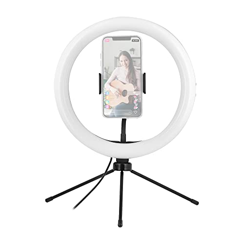 T'nB Influence Ring Light avec Trépied Compact, Anneau Lumineux LED