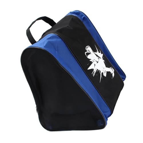 balacoo Wear Resistant Zipper Skate Pouch for Ice Skating and Roller Skates Durable Storage Bag for Easy Carrying Fashionable Design for Outdoor Use for Adults