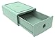 Exacompta - Art.-Nr. 315480D – 1 Ordnungsmodul Tiny Box, 1 Schublade Autentik übereinander – Außenmaße: Tiefe 19 x Breite 26,5 x Höhe 10 cm – Salbeigrün