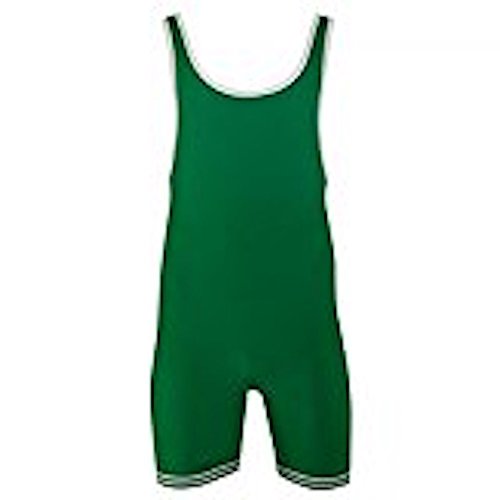 Matman 83 - Camiseta de nailon para lucha libre para adulto - 83 Adult Nylon Kelly/White Small, S, Verde Kelly / blanco