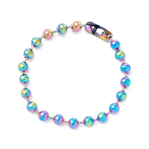 Image of LZD 6-10 inch Stainless Steel Ball Chain Beads Bracelet Silver Gold Multicolor 2 /4 /6 /8 /10mm Bead P274