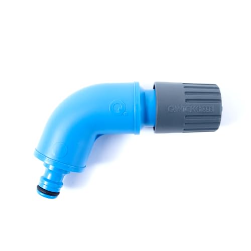 Qwickhose Nozzle Spray End | 3-in-1 Adjustable Spray Gun | Universal Hose Fitting for Watering & Cleaning | Mist Shower & Jet Spray Patterns | Garden Hose Spray Gun | Ergonomic Grip | UK Made