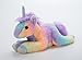 The Petting Zoo Unicorn Stuffed Animal Plushie, Ombrez Wildlife Animals, Rainbow Unicorn Plush Toy 16 inches