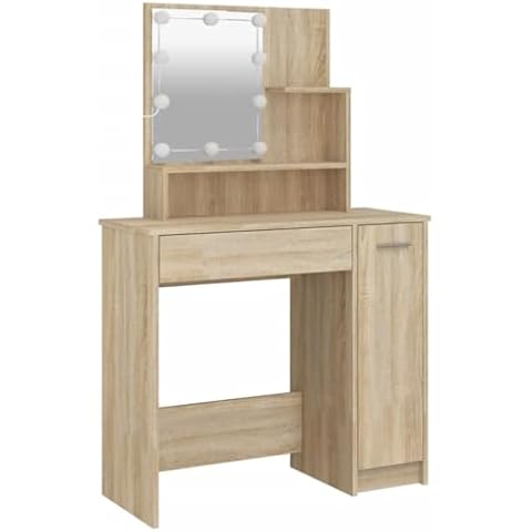 Coiffeuse homozy avec miroir LED Cover