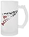 Aroha Aotearoa Fern Przezroczysty Kubek dla Piwo Z Uchwytem Transparent Mug For Beer