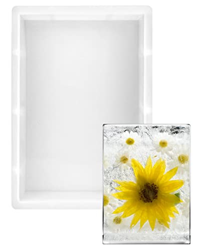 QWORK® Groß Epoxidharz Formen Rechteckig Silikonformen für Epoxidharz...