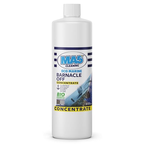 MA5x Eco-Marine Barnacle Off Concentrate | Barnacle Buster Remover and Cleaner for Boats | Biodegradable Formula | Shell and Algae Remover | 32oz Bottle | Pack of 1