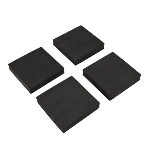 Almohadilla Antivibración Cuadrada For Lavadora, Almohadilla Amortiguadora, Alfombrilla Antivibración Multifuncional, Alfombrilla Antideslizante.(4pcs 10x10x2cm)