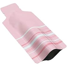 100 Pack 2.36x4.7 inch Heat Seal Sample Mylar Packets for Portable Travel Toiletries Empty Disposable Liquid Shampoo Pouch Single Serving Coffee Powder Condiments Food Storage Pink