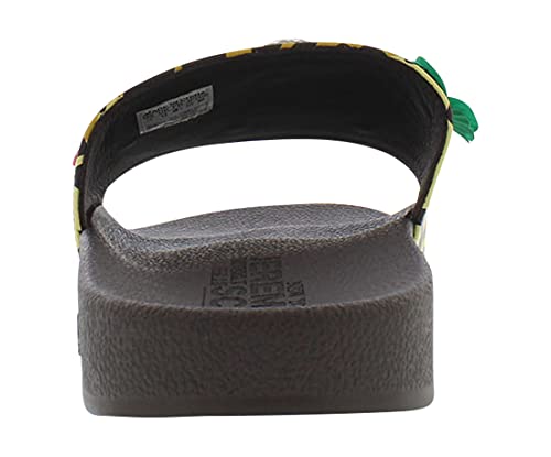 adidas Js Adilette Leopard Mens Shoes Size 13, Color: Black/Leopard-Black4