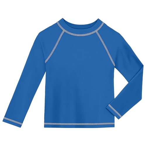 Image of City Threads Rash Guard for Boys SPF 50+ Made in USA, Long Sleeve Swim Shirt with Sun Protection, Toddler, and Youth Sizes
