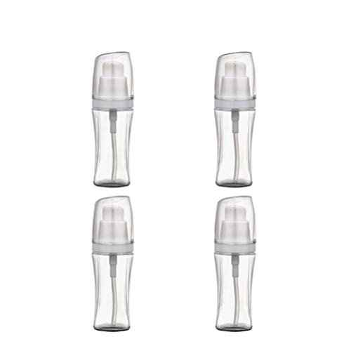 Preisvergleich Produktbild Minkissy 4pcs Kosmetik Pumpflasche Nachfüllbar Leer Kosmetik Kunststoffflaschen Wiederauffüllbar Sonnencreme Lotion Flüssigseife Handlotion Shampoo Duschgel Flüssigkeiten Spender Bad Küche