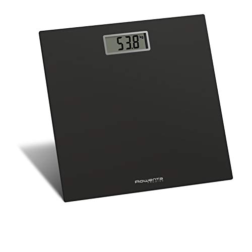 Rowenta BS1400 Premiss Digitale Personenwaage aus gehärtetem Glas, 30 x 30 cm, max. 150 kg, ultradünn, präzise Skala pro 100 g, intelligente Funktionen, großes Display 2