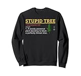 divertente disco golf stupido albero definizione felpa