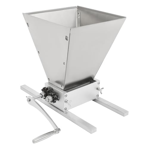 Macinino per cereali manuale in acciaio inox con 2 aste in alluminio, acciaio al carbonio, tritatutto elettrico, macina per malto e cereali