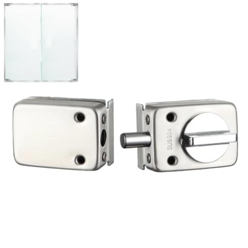 Serrure pour porte de douche auto-adhésif en zinc sans perçage pour salle d'eau
