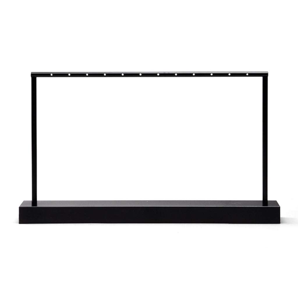 Porte-bijoux noir de 29 cm pour ranger et exposer vos colliers