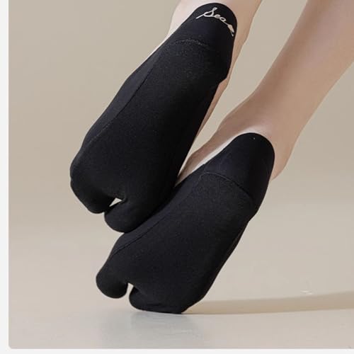 Image of DUNKOING 3 Pairs Low Cut Tabi socks Women No Show Flip Flop Sock Thin Non Slip Summer Socks for Sneakers Loafers Sandals 5-9