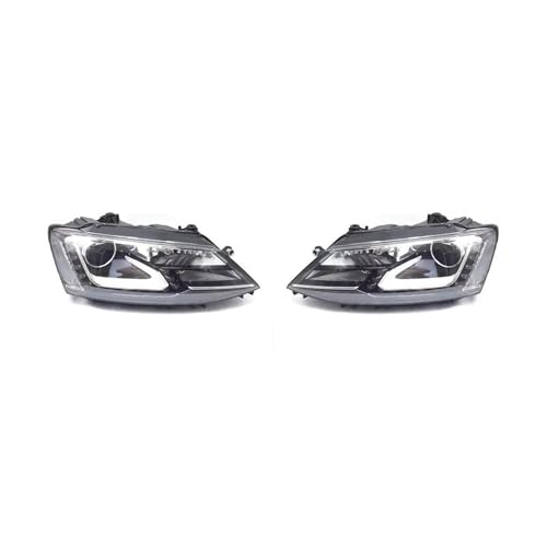 VAVGKDKPZB Faros Delanteros Izquierdo Para VW Para Sagitar Para Jetta 280 2015 2016 2017 2018 Luz DRL Faro Delantero Conjunto De Luces Coche Completo