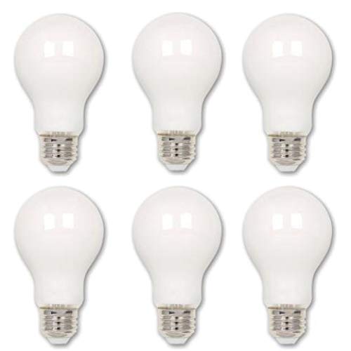Image of Westinghouse 5016320 6.5 Watt (60 Watt Equivalent) A19 Dimmable Soft White Filament LED Light Bulb, Medium Base (6 pk)
