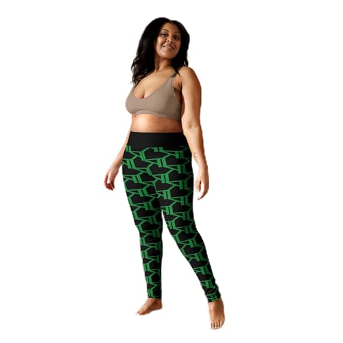 Leggings de yoga negros K-Live KL All Over Style mallas deportivas de cintura alta de mujer
