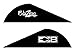 Bohning Blazer Vane (Pack of 100), Black, 2 inch