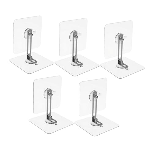 Sosoport Cabinet Baby Proofing Kit 5 Sets of Anti-tip Furniture Anchors Adhesive Wall Mounts for Dresser Bookcase Secure Wall Straps