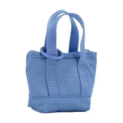 packlab Micro Nano Tote Keychain Blue Mini Tote Bag Coin Purse for Women & Girls Trendy Small Pouch for Cards Lip Balm & Essentials Cute Nano Bag Charm Accessory for Keys Purse or Backpack