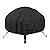 vchin Fire Pit Cover 26-30 Inch Round Outdoor Waterproof Firepit Cover Made of 600D Heavy Duty Oxford and PVC Coating, UV Resistant Fireplace Cover (30" Dia x 12" H)
