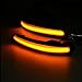 Dynamic LED Turn Signal Light Side Mirror Marker Lamp accessories Replacement for Ford Kuga Escape Ecosport 2013 2014 2015 2016 2017 2018,C-Max 2013-2017,Focus 2012-2018 Smoked Lens (Escape/Focus)