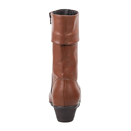 Image of Metro Women's Faux Leather Mid Calf Cool Weather Fashion Boots