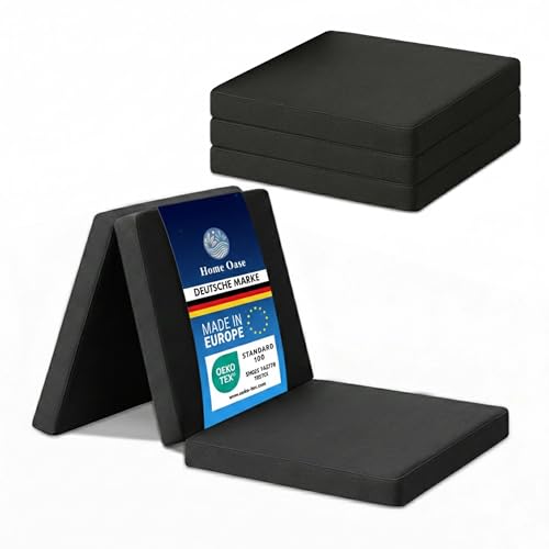 Home Oase Gästematratze 195x65x8 cm – Faltmatratze & Klappmatratze für Gäste, Camping, Reisen – Platzsparend, bequem, tragbar – Mit abnehmbarem und waschbarem Bezug