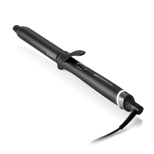 ghd Chronos Curve Classic Curling Iron 1 Inch Barrel Professional Curling Wand Defined Waves HD Frizz-Free Curls 365F Temperature Black