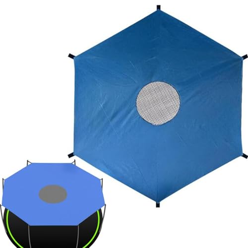 ulafbwur Cubierta de sombra para cama elástica, 10 pies, 14 pies, 16 pies, cubierta impermeable para trampolín, cubierta de toldo para cama elástica al aire libre, lona de protección resistente a los