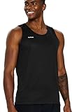 TLRUN Men's Running Tank Top Ultra Lightweight Marathon Singlet Shirts Dry Fit Workout Sleeveless T-Shirts(Small Black)