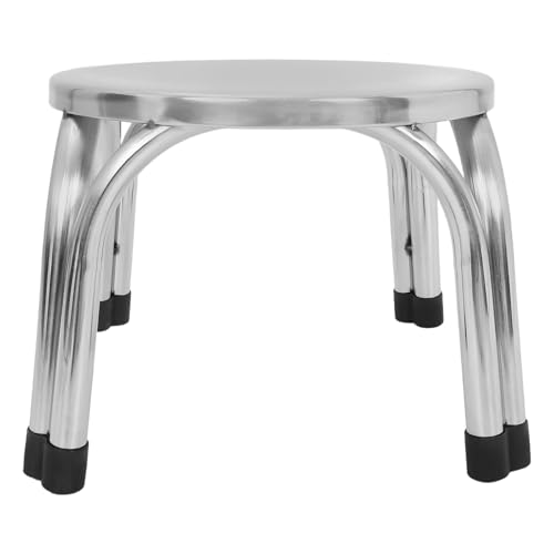 DIYEAH Taburete de Acero Inoxidable Redondo