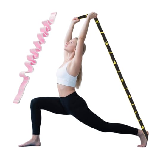 Long Resistance Bands, Non-Slip Anti-Break Super Elasticity and Recovery Stretch Band for Men Women,Long Lasting Versatile Polyester Material Resistance Bands for Strength Yoga Home Gym (Pink) - image 4