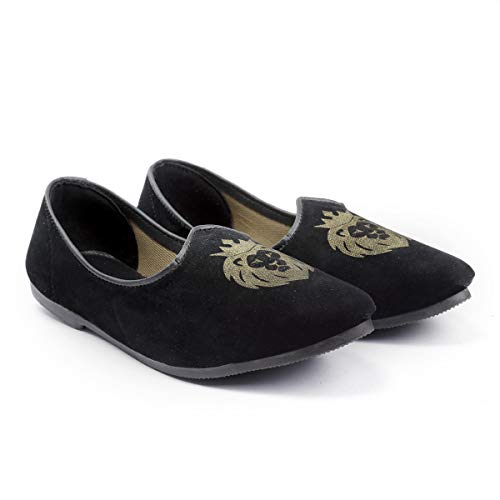 Image of YUVRATO BAXI Men's Suede Material Fashionable Casual Punjabi Jutti, Nagra and Mojari