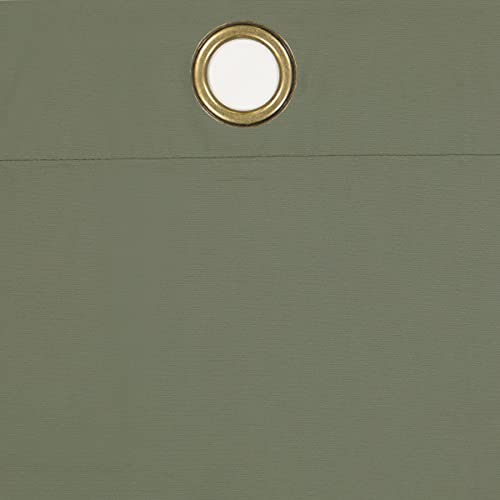 Image of ECLIPSE Microfiber Total Privacy Blackout Thermal Grommet Window Curtain for Bedroom (1 Panel), 42 inch x 63 inch, Moss