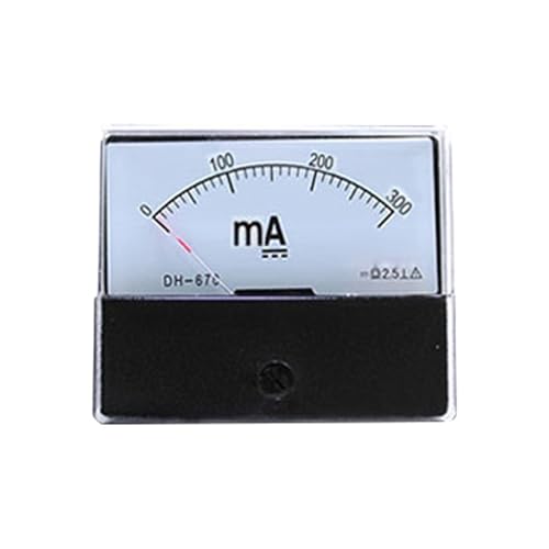 Ampèremètre analogique DH-670 avec graduation 50MA haute visibilité pour tableau DC