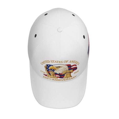 Image of USA Flag Baseball Cap American Patriotic Trucker Hat Father Dad Mother Mom Adjustable Sportswear Hat for Men Women Adults