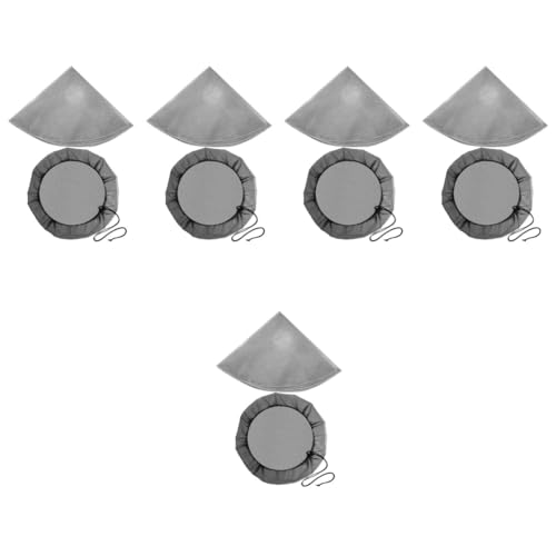 Milisten 5 Ensembles Fournitures De Baril De Pluie Tuyau Seau Sol Housse en Polyester pour Tonneau d'eau Accessoire pour Tonneau De Pluie Couvertures De Baril De Pluie 2 Pièces * 5