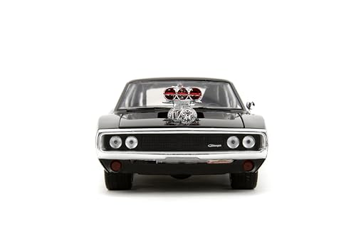 Jada JA30737 1:24 1970 Dodge Charger R/T with Dominic Toretto Figure, Black, 4 polegadas x 8 polegadas x 2,5 polegadas - Image 3