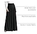 Black Skirts for Women Ankle Length Skirt Casual Long Skirt High Waisted Maxi Skirt Reg and Plus Size Skirt Long Skirt (Size Small, Black)