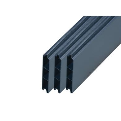 OOGarden - Lot de 3 Lames de Clôture Pleine Aluminium 195,8 x 16 cm RAL7016