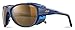 Julbo Explorer 2.0 Lunettes de Soleil Homme, Bleu Foncé Mat/Bleu Cyan