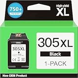 Cartouches Encre 305XL Noir adoptent les dernières puces de haute technologie améliorées pour garantir une compatibilité parfaite avec les imprimantes HP et suivre avec précision les niveaux d'encre.