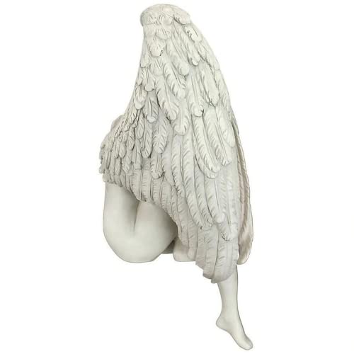 Estatua Ángel de Resina Blanca para Decoración de Hogar miniatura 3