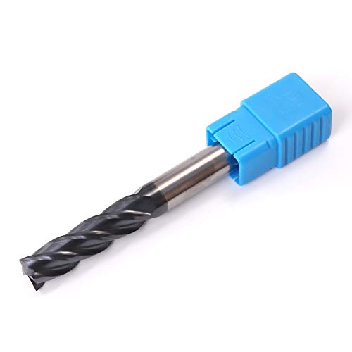 NoLOGO 1 Stück Fräser HRC50 4 Rillen Legierung Hartmetall Wolframstahl Fräser Schaftfräser 1 mm 2 mm 3 mm 4 mm Metallschneider CNC-Werkzeuge (Größe: 12 x 12 x 75 l)